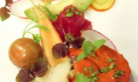 Alan Wong: Korean Chili Vinegar Kualoa Shrimp with Seafood and Local Vegetables