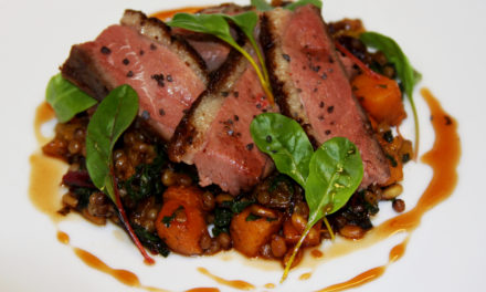 Michael Ginor: Seared Hudson Valley Duck Breast with Israeli Couscous
